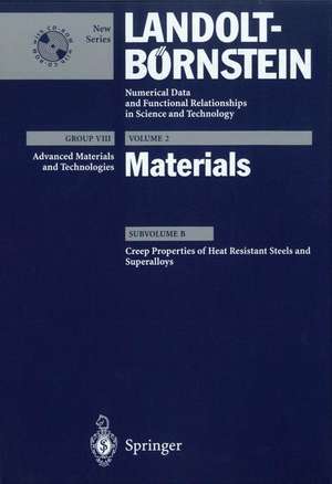 Creep Properties of Heat Resistant Steels and Superalloys de K. Yagi