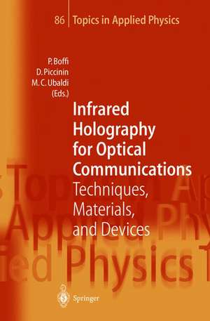 Infrared Holography for Optical Communications: Techniques, Materials and Devices de Pierpaolo Boffi