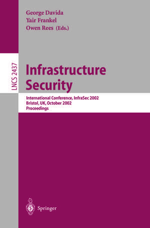 Infrastructure Security: International Conference, InfraSec 2002 Bristol, UK, October 1-3, 2002 Proceedings de George Davida