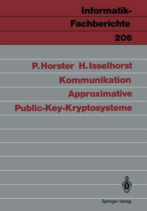 Approximative Public-Key-Kryptosysteme de Patrick Horster