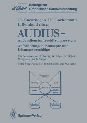 Audius—Außendienstunterstützungssystem: Anforderungen, Konzepte und Lösungsvorschläge de J. Brünig