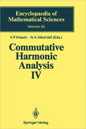 Commutative Harmonic Analysis IV: Harmonic Analysis in IRn de V.P. Khavin