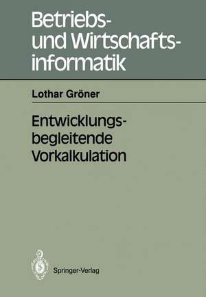 Entwicklungsbegleitende Vorkalkulation de Lothar Gröner