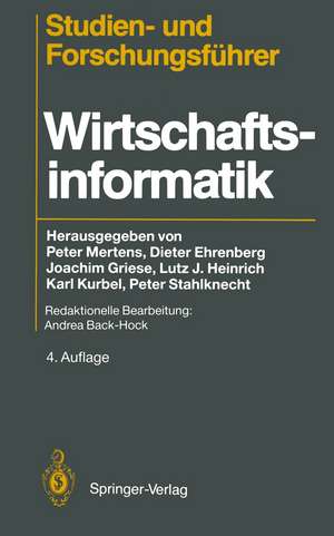 Studien— und Forschungsführer: Wirtschaftsinformatik de A. Back-Hock