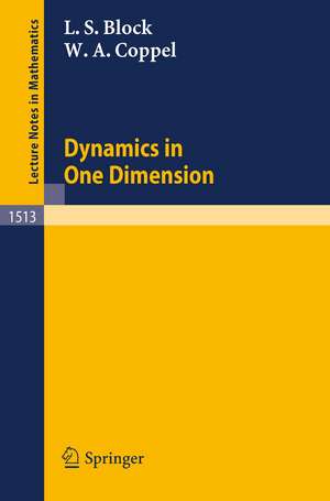 Dynamics in One Dimension de Louis S. Block