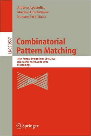 Combinatorial Pattern Matching: 4th Annual Symposium, CPM 93, Padova, Italy, June 2-4, 1993. Proceedings de Alberto Apostolico