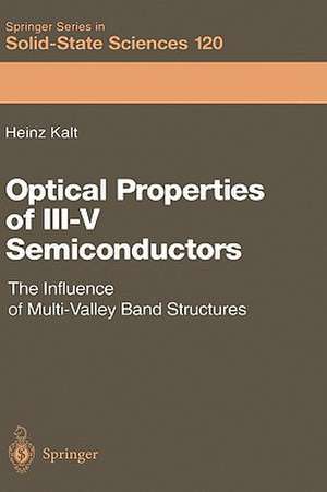 Optical Properties of III–V Semiconductors: The Influence of Multi-Valley Band Structures de Heinz Kalt