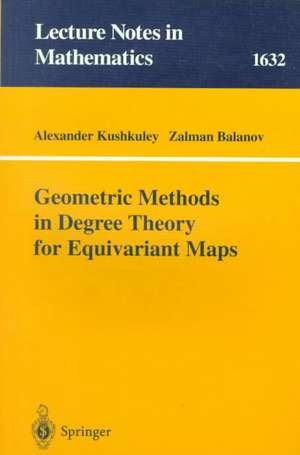 Geometric Methods in Degree Theory for Equivariant Maps de Alexander M. Kushkuley