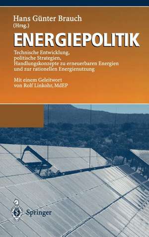 Energiepolitik: Technische Entwicklung, politische Strategien, Handlungskonzepte zu erneuerbaren Energien und zur rationellen Energienutzung de Hans Günter Brauch