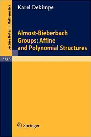 Almost-Bieberbach Groups: Affine and Polynomial Structures de Karel Dekimpe