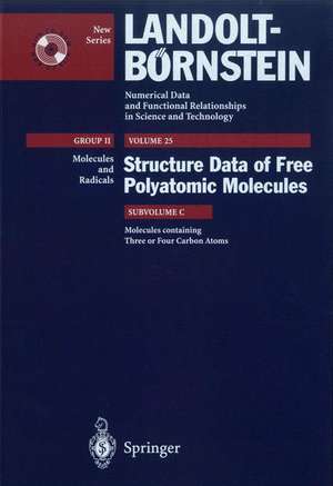 Molecules containing Three or Four Carbon Atoms de G. Graner