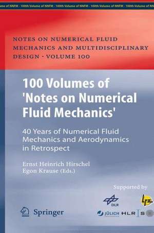 100 Volumes of 'Notes on Numerical Fluid Mechanics': 40 Years of Numerical Fluid Mechanics and Aerodynamics in Retrospect de Ernst Heinrich Hirschel