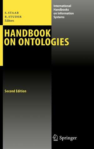 Handbook on Ontologies de Steffen Staab