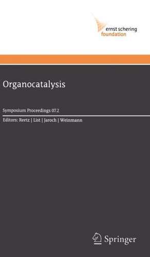 Organocatalysis de Manfred Reetz