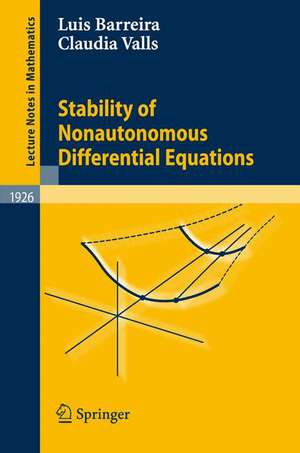 Stability of Nonautonomous Differential Equations de Luis Barreira