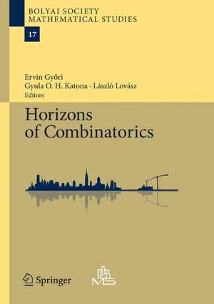 Horizons of Combinatorics de Ervin Gyori