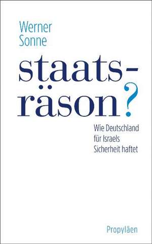 Staatsräson? de Werner Sonne