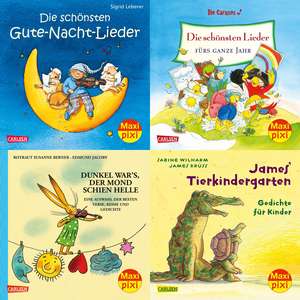 Maxi-Pixi-Serie Nr. 61: 4er Bundle: Die schönsten Reime und Lieder de James Krüss