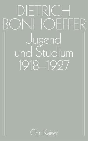 Jugend und Studium 1918-1927 de Hans Pfeifer