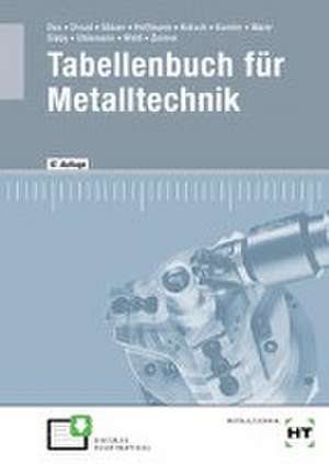 eBook inside: Buch und eBook Tabellenbuch für Metalltechnik de Wilhelm Dax