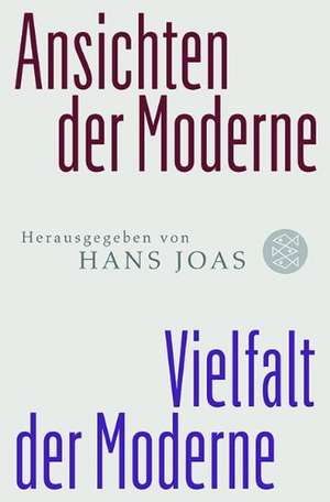 Vielfalt der Moderne - Ansichten der Moderne de Hans Joas