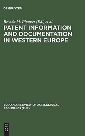 Patent information and documentation in Western Europe: an inventory of services availaSe to the puSic de Brenda M. Rimmer