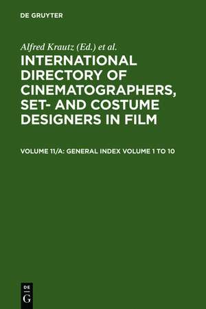 Film Titles, General Index Volume 1 - 10 de International Federation of Film Archives