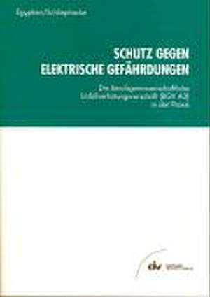 Schutz gegen elektrische Gefährdungen de Hans-Heinrich Egyptien