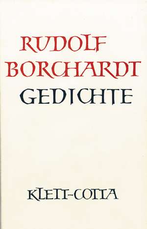 Gedichte de Rudolf Borchardt