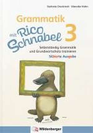 Grammatik mit Rico Schnabel, Klasse 3 - silbierte Ausgabe de Stefanie Drecktrah