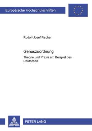 Genuszuordnung de Rudolf-Josef Fischer