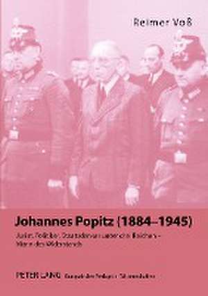 Johannes Popitz (1884-1945) de Reimer Voß