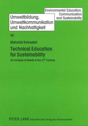 Technical Education for Sustainability de Mahshid Sotoudeh