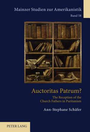 Auctoritas Patrum? de Ann-Stephane Schäfer