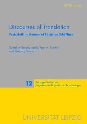 Discourses of Translation de Beverly Adab