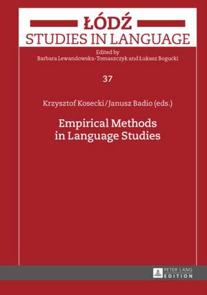 Empirical Methods in Language Studies de Krzysztof Kosecki