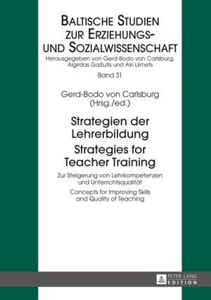 Strategien der Lehrerbildung / Strategies for Teacher Training