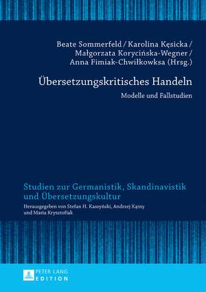 Uebersetzungskritisches Handeln de Beate Sommerfeld