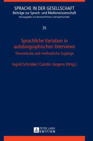 Sprachliche Variation in autobiographischen Interviews