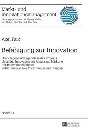 Befähigung zur Innovation de Axel Faix