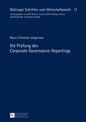 Die Prüfung des Corporate Governance-Reportings de Klaus Christian Jurgensen