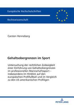 Gehaltsobergrenzen im Sport de Carsten Henneberg