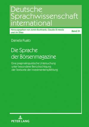 DIE SPRACHE DER BOERSENMAGAZINE de Daniela Puato