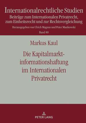 DIE KAPITALMARKTINFORMATIONSHAFTUNG IMH de Markus Kaul