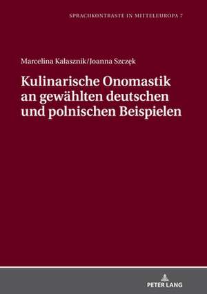 KULINARISCHE ONOMASTIK AN GEWAEHLTEN DH de Joanna Szczek