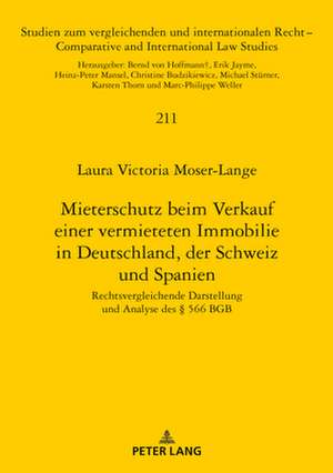 MIETERSCHUTZ BEIM VERKAUF EINER VERMIEH de Laura Victoria Moser-Lange