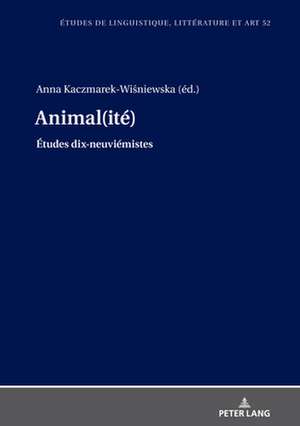Animal(ité) de Anna Kaczmarek-Wi¿niewska