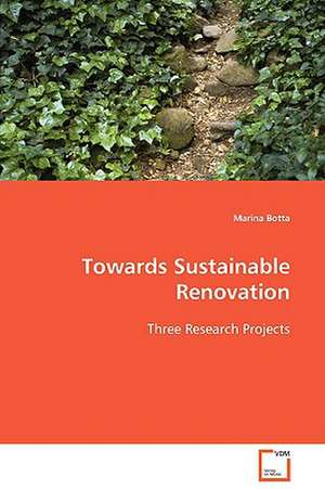 Towards Sustainable Renovation de Marina Botta