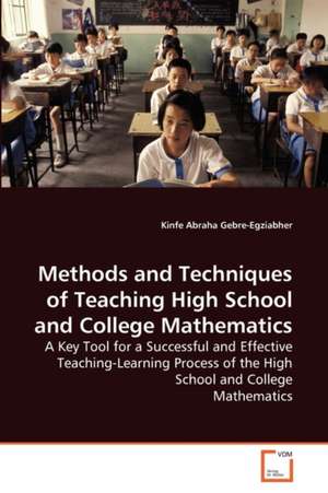 Methods and Techniques of Teaching High School and College Mathematics de Kinfe Abraha Gebre-Egziabher