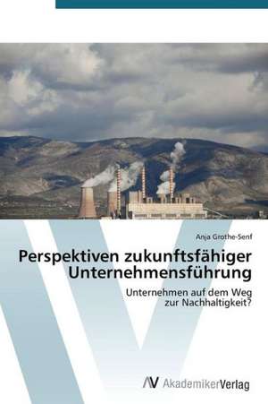 Perspektiven zukunftsfähiger Unternehmensführung de Grothe-Senf Anja